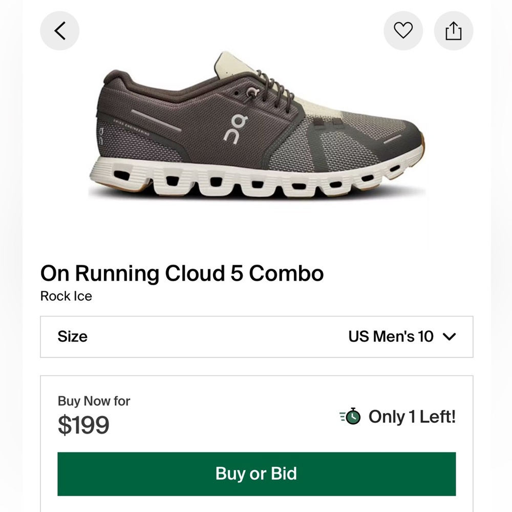 On Running Cloud 5 Combo - Rock Ice